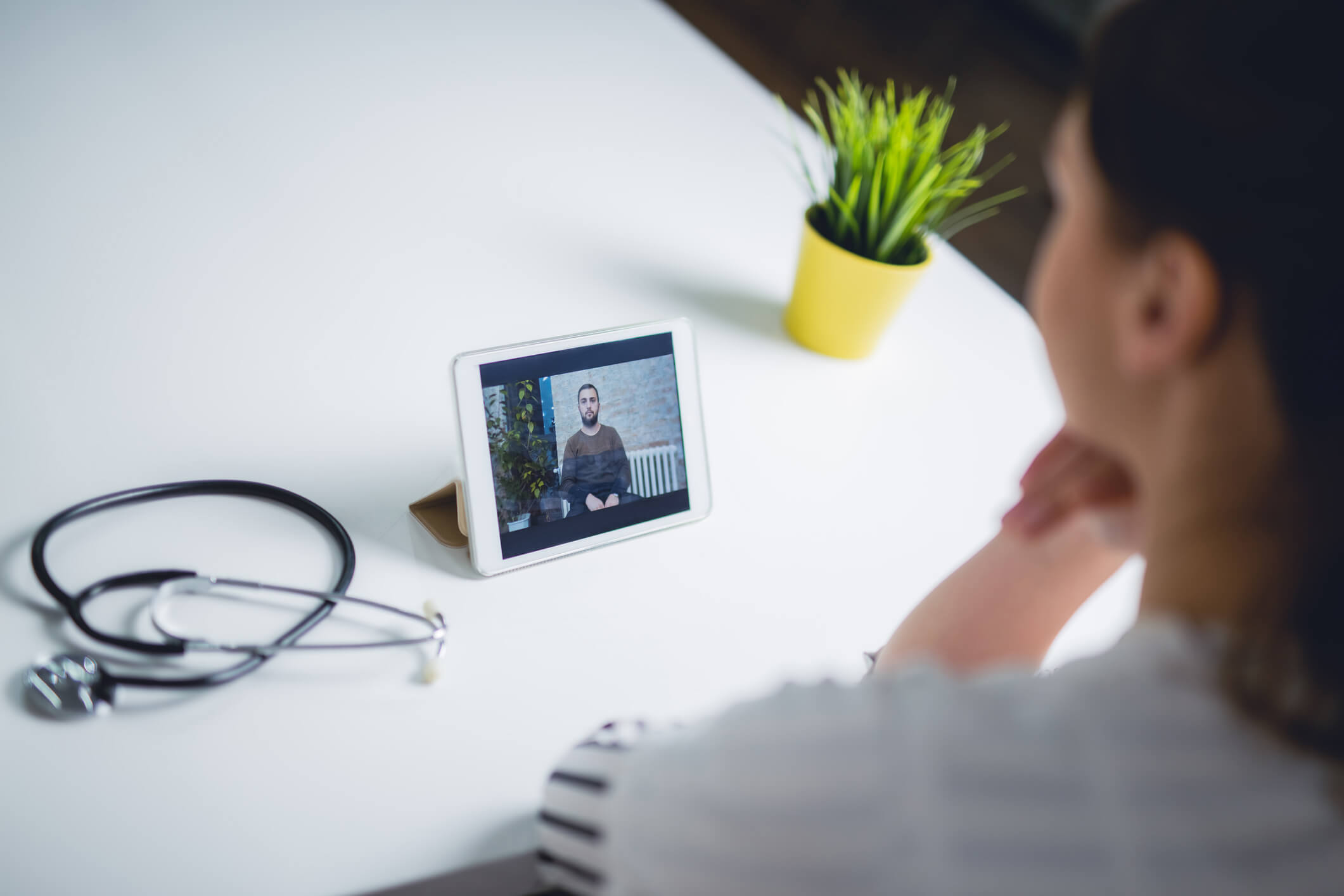 Paciente digital fazendo Teleconsulta