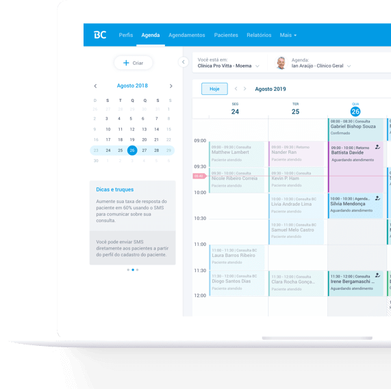 Software médico para clínicas e consultórios.