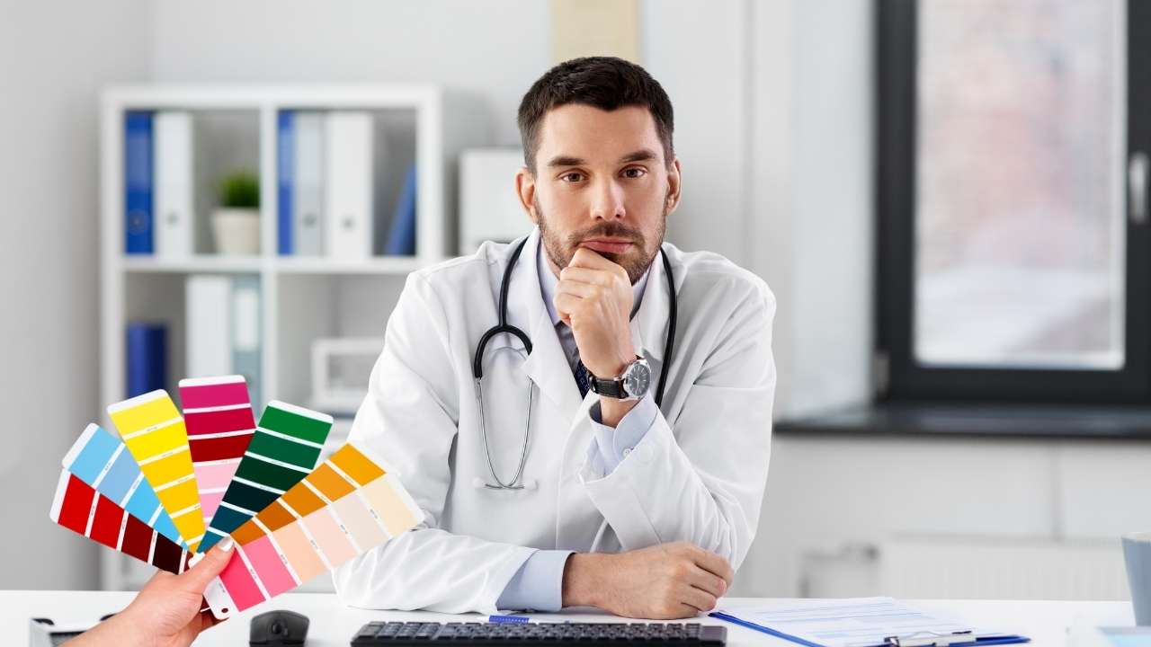 Cores para consultório médico.