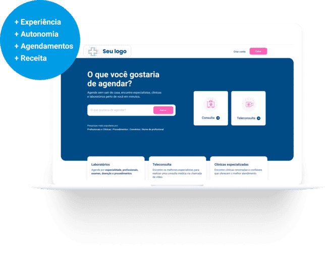 Agendamento de consultas online.
