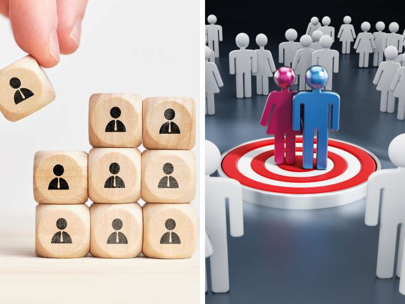 Diferença entre persona e público-alvo.